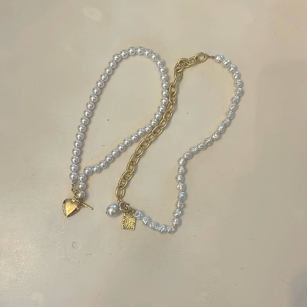 2 Pearl Necklaces